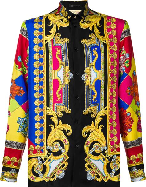 versace shirt colorful